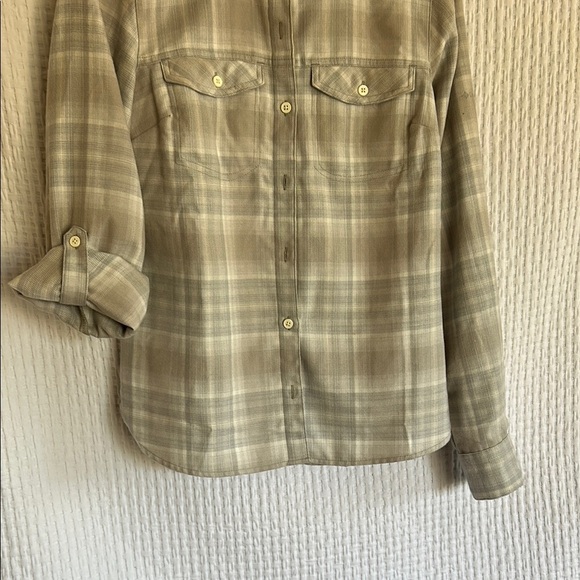 Columbia Women's Plaid Button Down Shirt - Gray - Picture 4 of 14